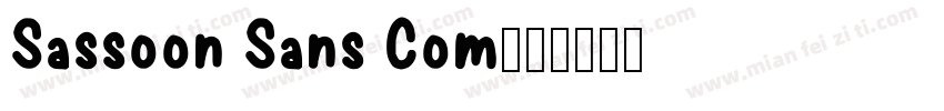 Sassoon Sans Com字体转换